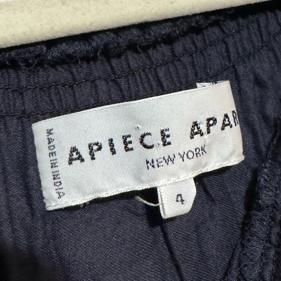 Apiece Apart Liquid Lippard Navy Blue Modal Midi Dress Women’s Size 4 - Picture 9 of 10